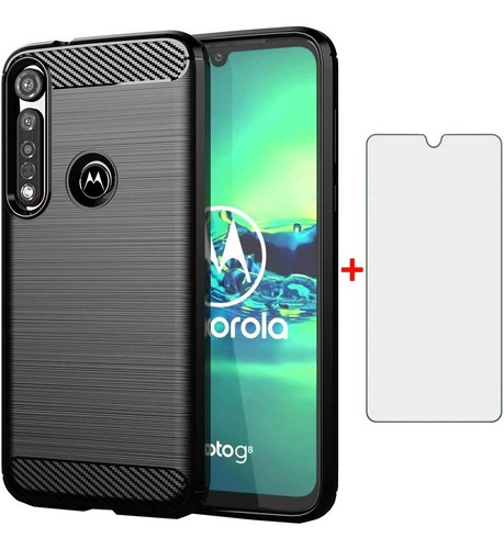 Rudo Uso Soft Case Carcasa Funda Para Motorola + 2 Micas