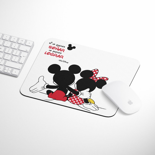 Mousepad Personalizado Mickey Y Minnie 21x17 Cm