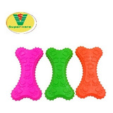 Hueso Caucho C/ Huellitas Fancy Pets Varios Colores