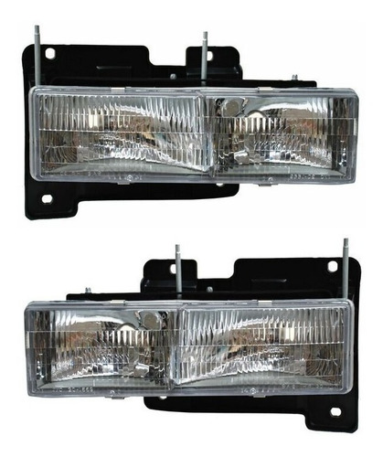 Par De Faros Cheyenne Sierra Silverado 92-98 Suburban92-99  