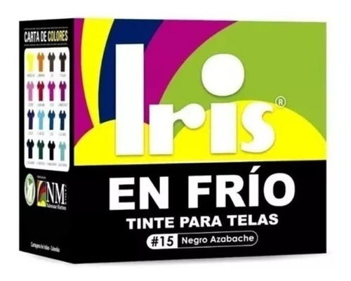 Tinte En Frío Iris Tela Negro A - Unidad a $21900