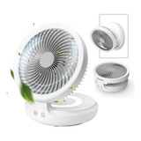 Ventilador Para Mesa Edon, Recargable, C/oscilación, Blanco