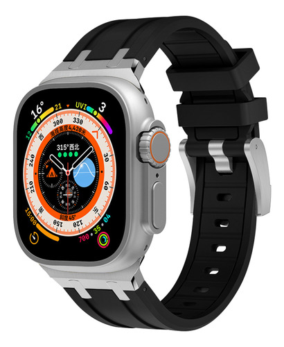 Pulseira Casefy P/ Apple Watch 49mm 42mm 44mm 45mm Silicone
