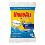 Kit 10un Cloro Pastilha Hcl Multiplação 3 Em 1 Hidroall 200g