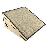 Rampa Para Gatos Arranhador 12cm Brinquedo Madeira E Sisal