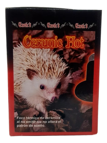 Foco Térmico De Ceramia P/reptil  Exotics Ceramic Hot  75 W 