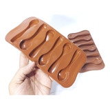 Forma Silicone Molde Colher Gêlo Chocolate 2 Unidades Disp