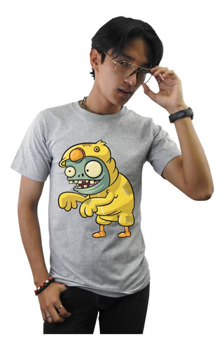 Playera Ojo Gris Plantas Vs Zombies Zombidito Pollito