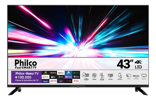 Tv Philco Roku 43 4k Uhd Bivolt