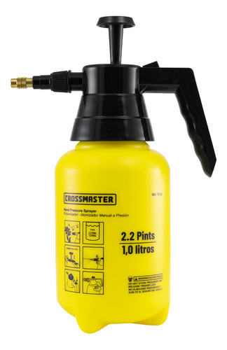 Pulverizador Fumigador Atomizador Rociador Manual 1 Litro Pr Color Amarillo