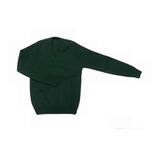 Sweater Sueter Niño Niña Colegial Azul Verde Scote. T 6 A 16