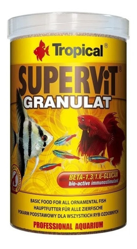 Alimento Granulado Para Peces Tropical Supervit 138 Gr 250ml