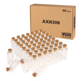 Axkiin Botellas De Vidrio Con Corcho, 60 Unidades, Frascos D