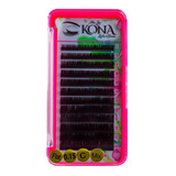 Blister Pestañas Kona Lashes Flat Aplicación Mink 1x1  