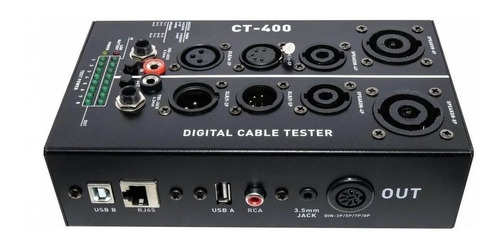Tester De Cables Audio Skp Ct-400 Rj45 Usb Xlr Speakon Plug