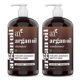 Champu Y Acondicionador Aceite Argan Marroqui Organico 2 X 1