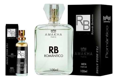 Kit Perfume Masculino Rb Amakha Paris 100ml E 15ml Bolso