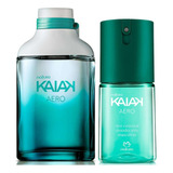 Kit Natura Kaiak Aero Masculino Perfume Desodorante Colônia 100ml + Deo Corporal Antitranspirante Spray 100ml