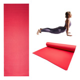Tapete Yoga Pilates Fitness Antiderrapante Gym 6mm Espesor Color Rosa
