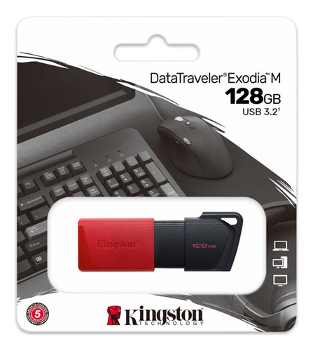 Memoria Usb Kingston Datatraveler Exodia M 9807346 De 128 Gb