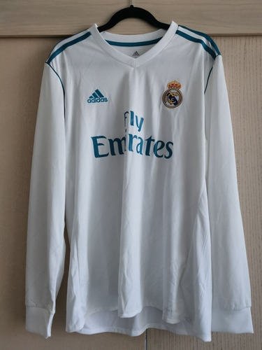 Jersey Real Madrid Isco Manga Larga 2017 Local