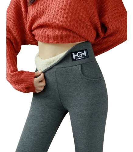 Kit 2 Pantalones De Forro Polar Elástico Térmico Para Mujer