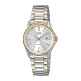 Reloj Casio Mujer Clásico Ltp1183g-7adf Calendario Combinado