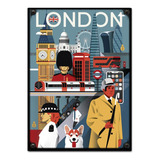 #677 - Cuadro Decorativo Vintage - London Londres No Chapa