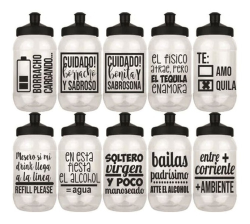 Termo Cilindro 200pz Tapa Chupón Personalizado 500ml Mayoreo