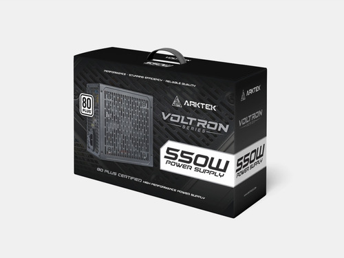 Fuente Atx Arktek 550w 80+ Multiproteccion Ovp/ocp/opp/scp