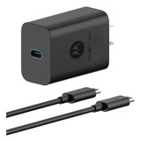 Cargador Motorola Hyper Carga Súper Rápida 45w Incluye Cable