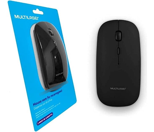 Mouse Mo290 Multilaser Sem Fio Recarregável