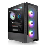 Gabinete Gamer Thermaltake V200 Tg Black Argb Color Negro