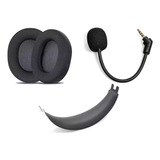 Almohadillas Tela + Vincha + Mic Para Hyperx Cloud Flight 