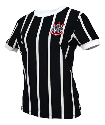 Camisa Feminina Corinthians Democracia 83 Baby Look Algodão