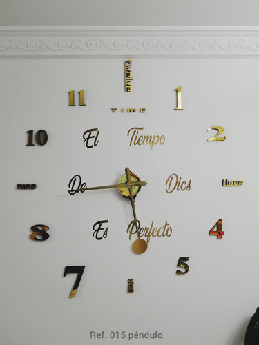Reloj 3d Con Péndulo 