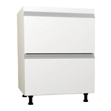 Bajo Mesada Mueble Cocina 2 Cajones 60 Cms Armado