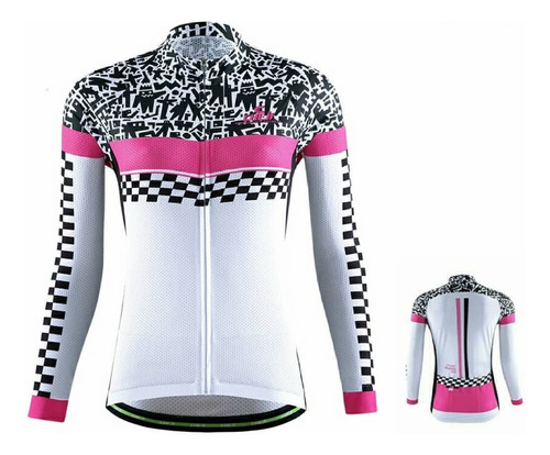 Maillot Mujer Jersey Manga Larga Camiseta Ciclismo Mujer