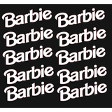 Vinil Barbie Sticker Para Vaso 12 Piezas