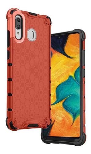 Samsung Galaxy A20 / A30 Case Honeycomb + Tempered Glass 9h