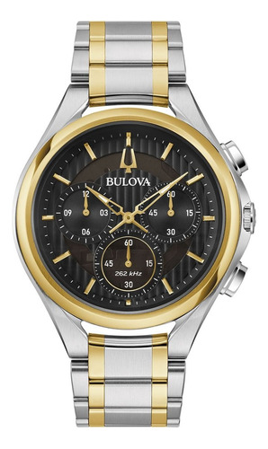 Reloj Bulova Curvo Hpq Para Hombre 98a301 Dorado Original