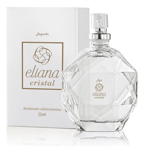 Perfume Eliana Cristal Colônia Feminino Miniatura Da Jequiti 25 Ml