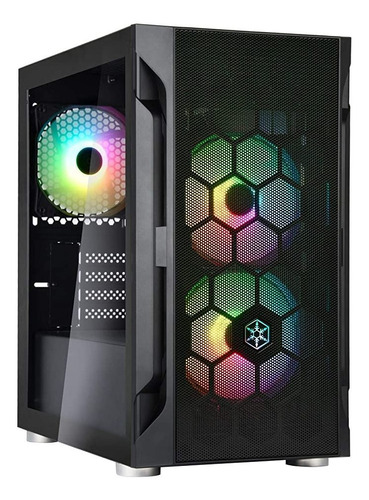 Silverstone Fara H1m Pro - Funda Tipo Torre Micro-atx Negra.