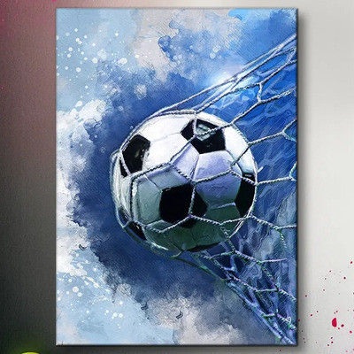 Cuadro Futbol Balon Abstracto Moderno Sala Canvas 60x90 B65 | Envío gratis