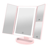 Weily Maquillaje Vanity Mirror Con Aumento 3x / 2x, Espejo T