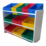 Organizador Infantil Colorido Nicho Quarto 