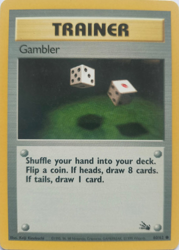 Pokémon Tcg Gambler 60/62 Trainer