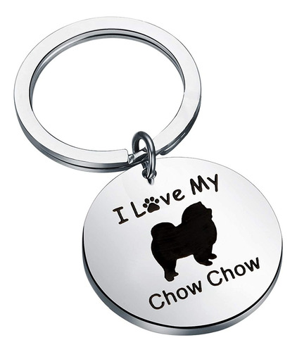 Fustmw Chow Chow Dog Gifts I Love My Chow Chow Chow Llavero 