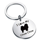 Fustmw Chow Chow Dog Gifts I Love My Chow Chow Chow Llavero 