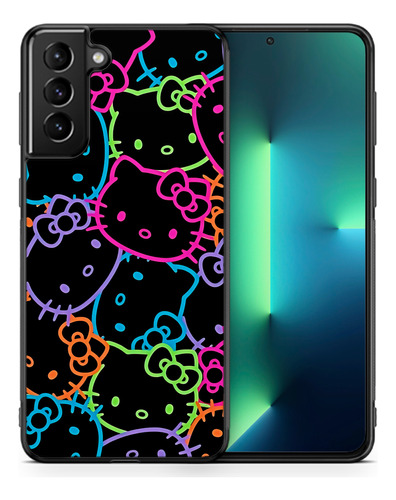 Funda Para Galaxy Hello Kitty Colores Neon Collage